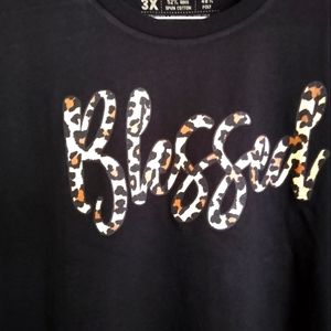 Woman's leopard print blessed t-shirt 3X *NWOT*